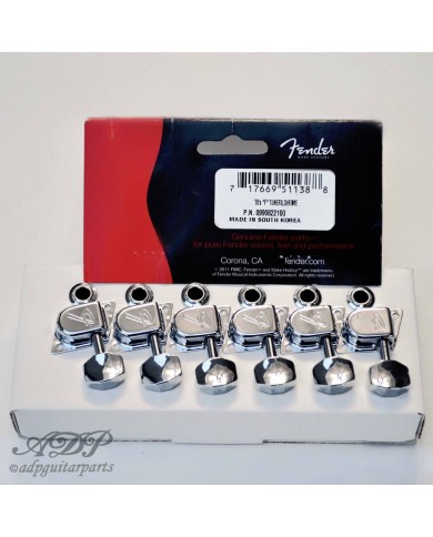 6 Fender Vintage 70s Inline-Mechaniken mit "F"-Logo 099-0822-100
