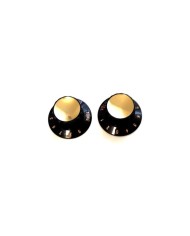 2 Boutons style Harmony Rocket Vintage Brown, Gold reflecteur pour pots Metrique