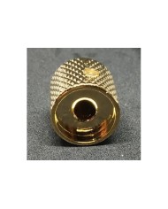 1 Gold Big Grip Telecaster Metal Dome Knobs for 6,35mm (1/4") Pots