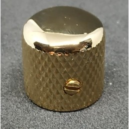 2x Knöpfe Metall Gotoh Tele Dome 18x18mm Splitshaftpots 6mm Smallgrip Gold 