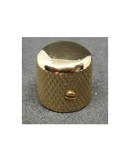 1 Bouton Dome Tele Metal Gold Gros Grains pour pots 6,35 mm (1/4")