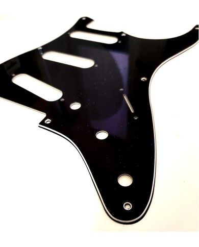 Schlagbrett Schwarz/Weiß/Schwarz, 3-lagig, 8 Löcher für Stratocaster Style 57-62's