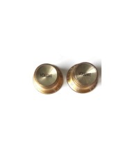 2 Boutons dores inchSize Gold Gibson  Style TopHat Knobs Vol. Gold Reflector Cap