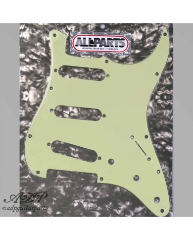 Stratocaster Schlagbrett Mint Green, 3-lagig, 11 Löcher, '62 Lochmuster, .090"