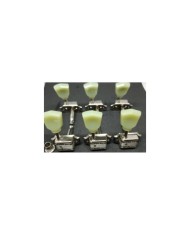 6 Nickel Wilkinson, kluson style 3+3 Machine heads, Keystone button