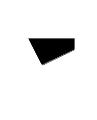 Blankes schwarzes Pickguard-Material, 3-lagig, 29x23,5cm .090"-2,29mm