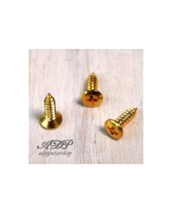 20 Gibson style 2,5 x 10 mm Gold SG pickguard screws
