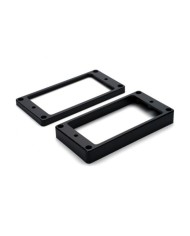2 Contours Humbucker Noirs Table Plate 2xPickups Mounting Ring flat Black MR-1B