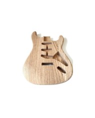 Corps Stratocaster en frene torréfié, 3 pièces, SSS, Unfinished