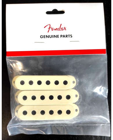 Set mit 3 Fender Tonabnehmerkappen, Aged White "Road worn", für Stratocaster 099-7207-000