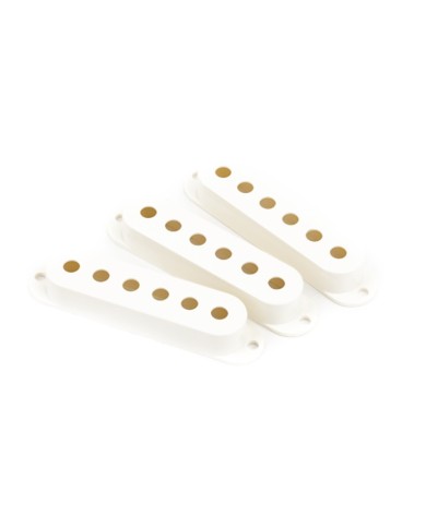 Set mit 3 Fender Stratocaster Pickup-Kappen Nylon Parchment 005-6251-049