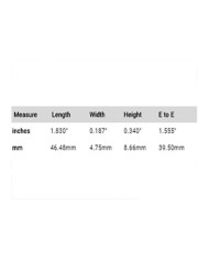 Sattel Graph Tech Tusq Acoustic 1-13/16" PQ-6136-00 gekerbter Sattel 46.48mm
