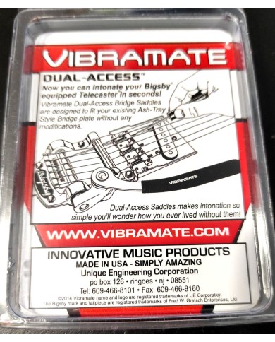 Vibramate 3 Vintage Tele Messing-Saitenreiter für B5 Dual-Access-Vibrato