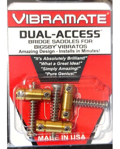Vibramate 3 Vintage Tele Messing-Saitenreiter für B5 Dual-Access-Vibrato