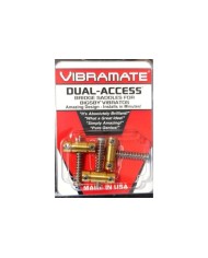 Vibramate 3 Brass Slotted Saddle Vintage Telecaster Dual-Access Screws