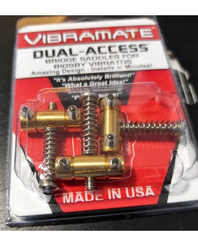 Vibramate 3 Vintage Tele Messing-Saitenreiter für B5 Dual-Access-Vibrato