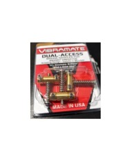 Vibramate 3 Brass Slotted Saddle Vintage Telecaster Dual-Access Screws