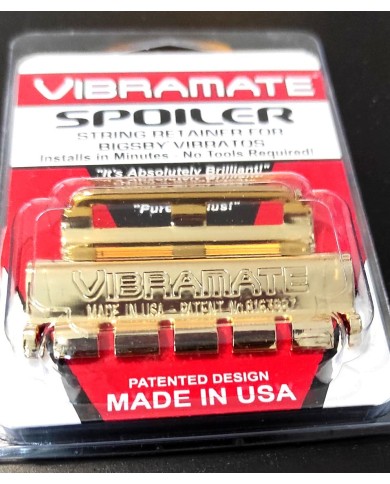Vibramate String Spoiler GOLD, Saitenmontagehilfe für alle Bigsby