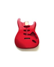 Corps Stratocaster en aulne 3 pièces Fiesta red Vernis Gloss