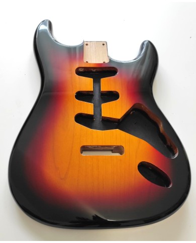 Stratocaster Body Sunburst 3-Tone, alder, SSS