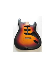 Corps Stratocaster Sunburst 3 Tons, aulne, SSS