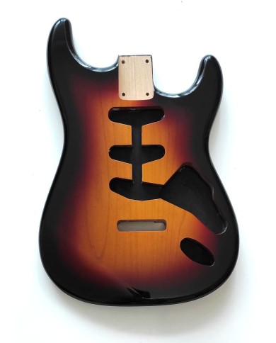 Stratocaster Body Sunburst 3-Tone, alder, SSS