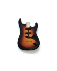 Corps Stratocaster Sunburst 3 Tons, aulne, SSS