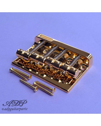 Vintage Gotoh Bass-Saitenhalter aus Messing für 4 Saiten 201B-4