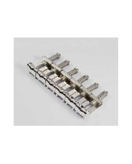 6 Vintage Gotoh S108 Strat Bridge Steel Saddles 10,8mm