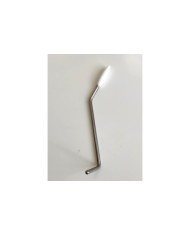 Bras de Tremolo Nickel avec bouton Blanc pour Mustang reissue 5mm