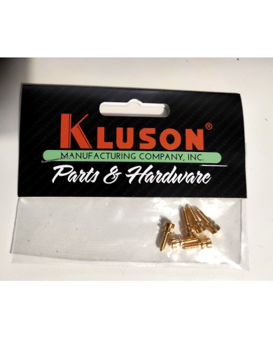 Kluson USA Messing-Intonationsschrauben, Gold, 6er-Set für ABR-1 Tune-O-Matic Stege ohne Verdrahtung