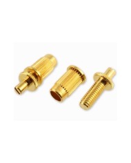 Halterung für Tune-O-Matic-Stege, metrische Hardware, Stegbolzeneinsatz 6,5 mm, Gold