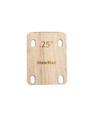 Cale de manche StewMac 0.25 degré pour guitare électrique à manche vissé