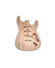 Leichter 2-teiliger Stratocaster-Korpus aus Mahagoni, unbehandelt