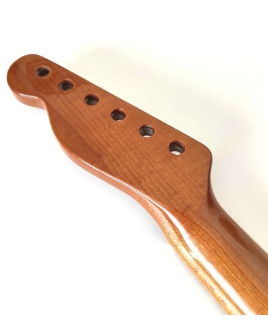 Manche Telecaster en érable torréfié, touche érable, vernis gloss