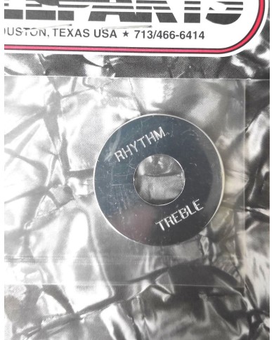 Toggle-Switch-Platte aus Metall, verchromt - Rhythm/Lead