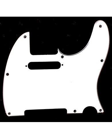 Schlagbrett, 3-lagig Weiß/Schwarz/Weiß, 8 Schrauben, für Telecaster
