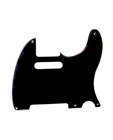 Schwarzes 1-lagiges Telecaster-Schlagbrett, 5 Schrauben