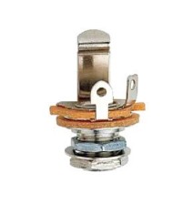 Mono jack socket Metric thread Nickel