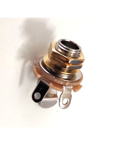 Mono-Klinkenbuchse mit metrischem Gewinde, Gold + Electrosocket Telecaster Gold