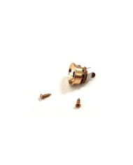 Embase Jack Mono Filetage métrique Gold + Electrosocket telecaster Gold