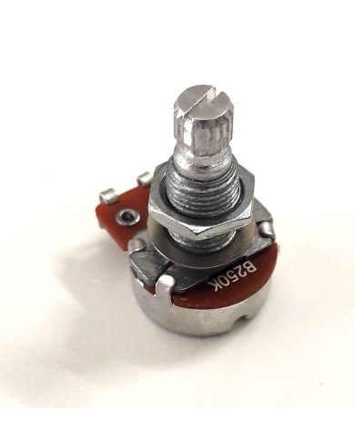 1 Alpha Mini-Potentiometer 250K linear, geschlitzte 6/8-mm-Achse, metrisches Gewinde