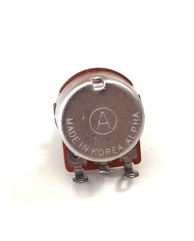 1 Alpha Mini-Potentiometer 500Ko linear, gerändelte Achse 6/8 mm, metrisches Gewinde