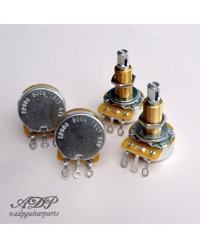 4 CTS 500K Audio-Potentiometer Extra Long 3/4" Split Shaft für Les Paul