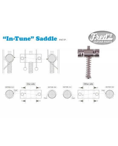 Gotoh In-Tune BS Vintage-kompensierte Saitenreiter für Tele 10.8mm