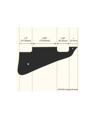 Pickguard Gaucher Crême pour LesPaul Gibson Deluxe P90 1PLY