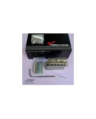 Fender Tremolo mit 6 Saitenreitern American Vintage Serie Stratocaster für Linkshänder Chrom