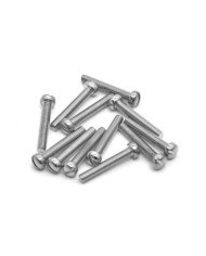 12 Pole Screws for Humbucker or P90 3 x 18mm, Nickel
