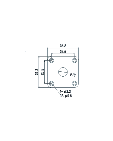 Vergoldete Input-Platte im Les Paul Gibson / Epiphone-Stil, Durchmesser 10 mm