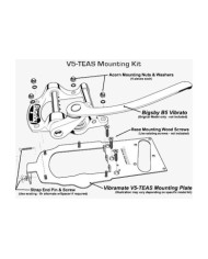 Vibramate V5 Bigsby B5 Montageplatte für Telecaster American Series ohne Bohren V5-TEAS